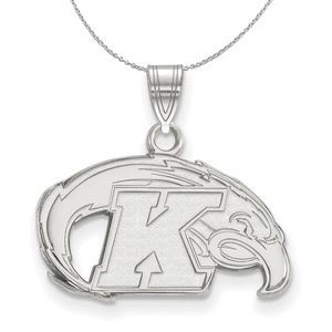 Sterling Silver Kent State Small Necklace - 20 Inch